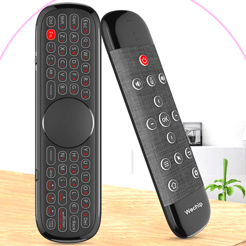 Magic Control - Controle Remoto TV com Teclado, Mouse Touchpad, Comando de Voz e Função Anti-Perda